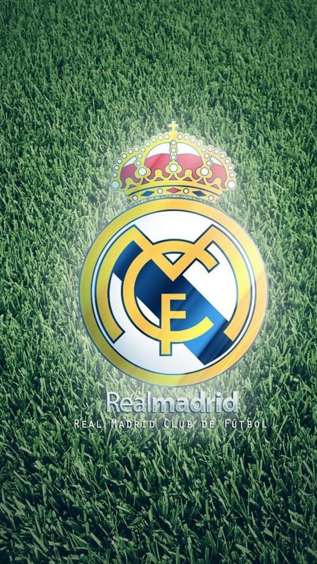 real madrid wallpaper,grass,emblem,symbol,logo,crest