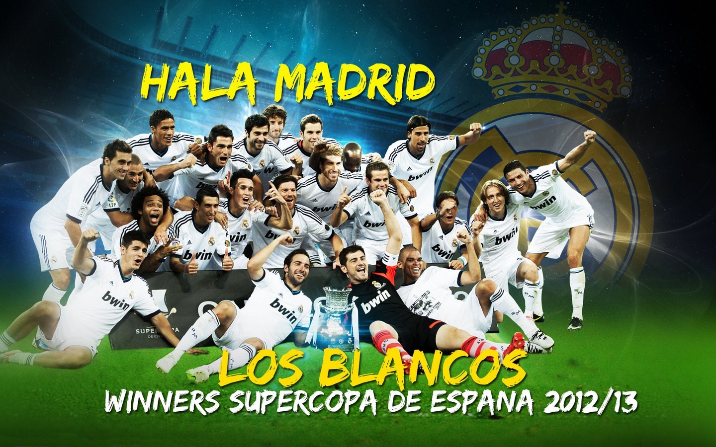 real madrid wallpaper,team,player,championship,football player,sport venue