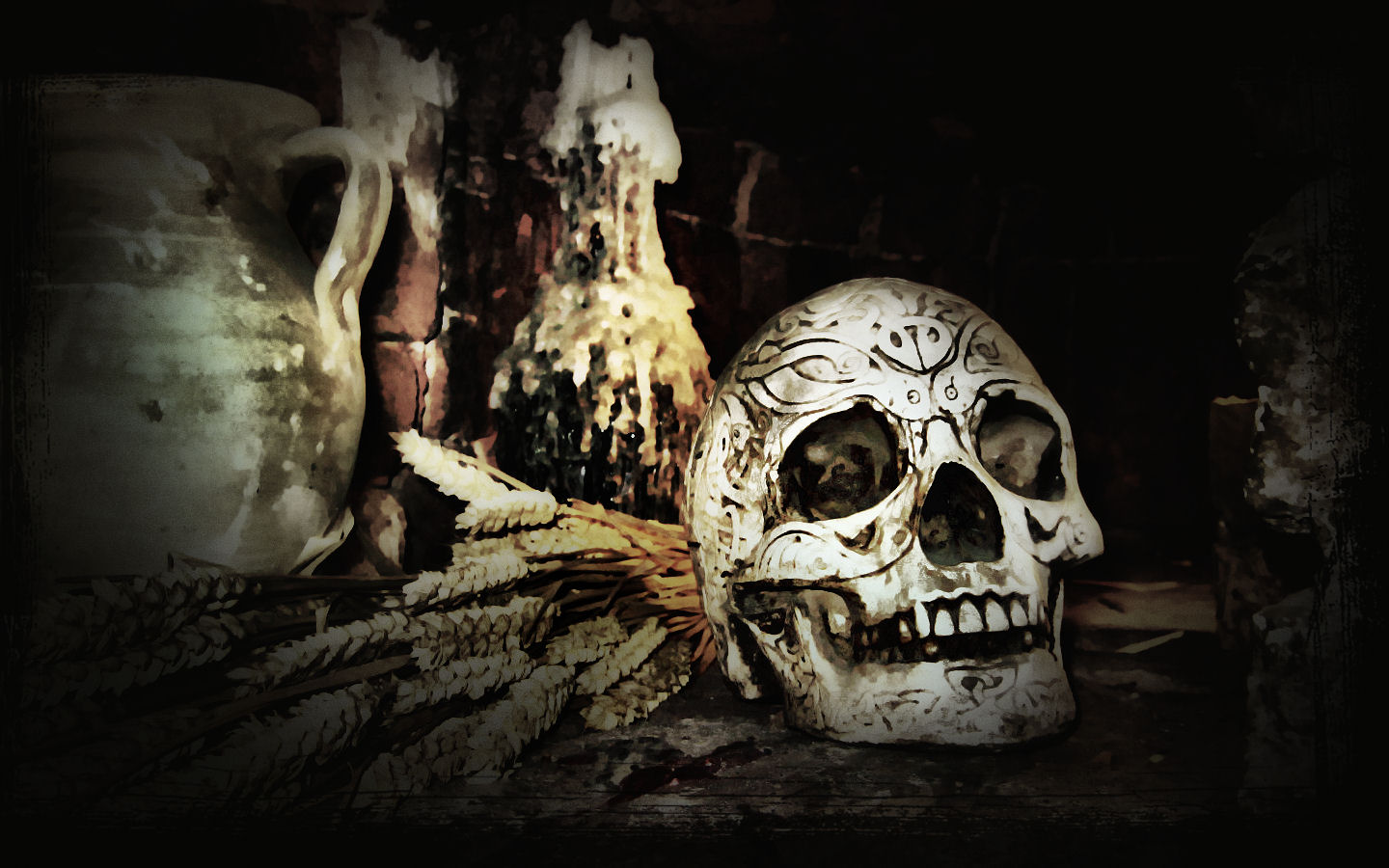 carta da parati gotica,cranio,osso,scheletro,fotografia di still life,natura morta