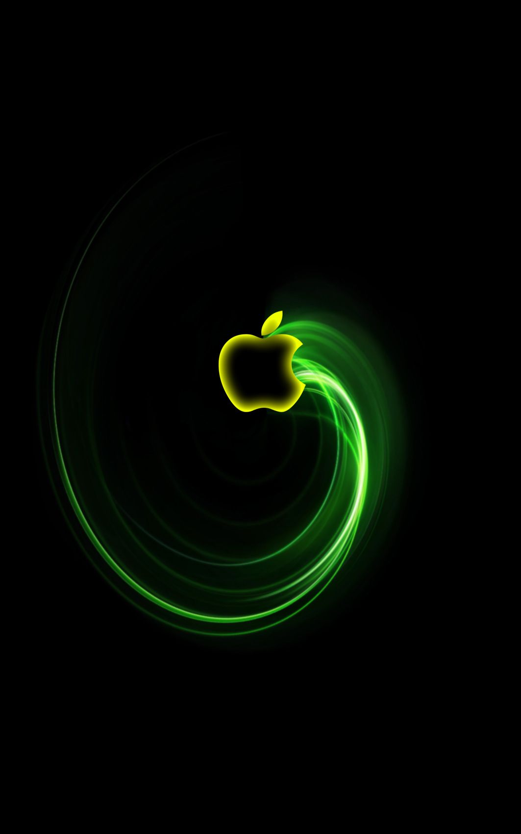 apple wallpaper,green,font,neon,technology,graphics