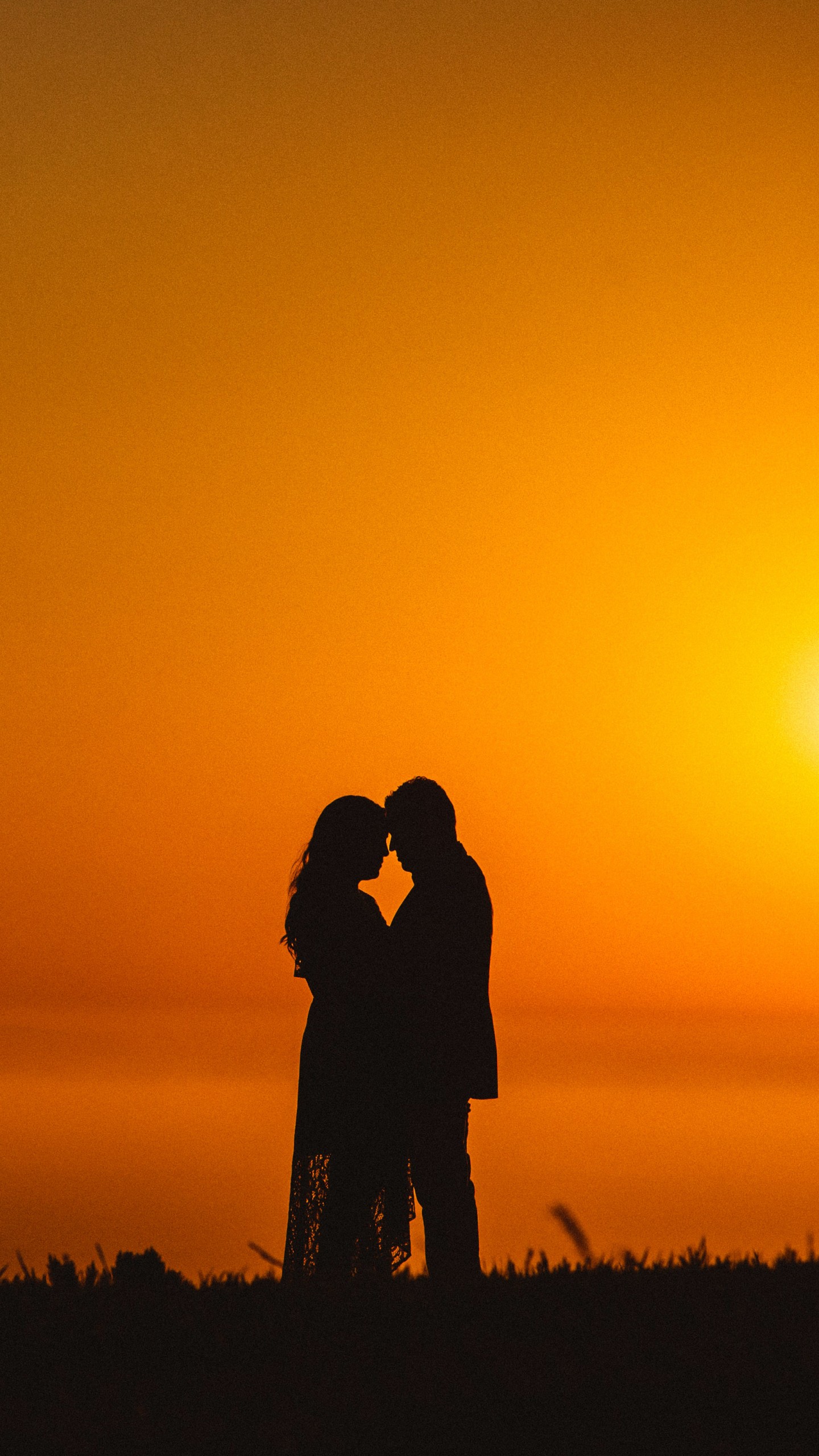 pareja fondo de pantalla,fotografía,cielo,romance,amor,naranja