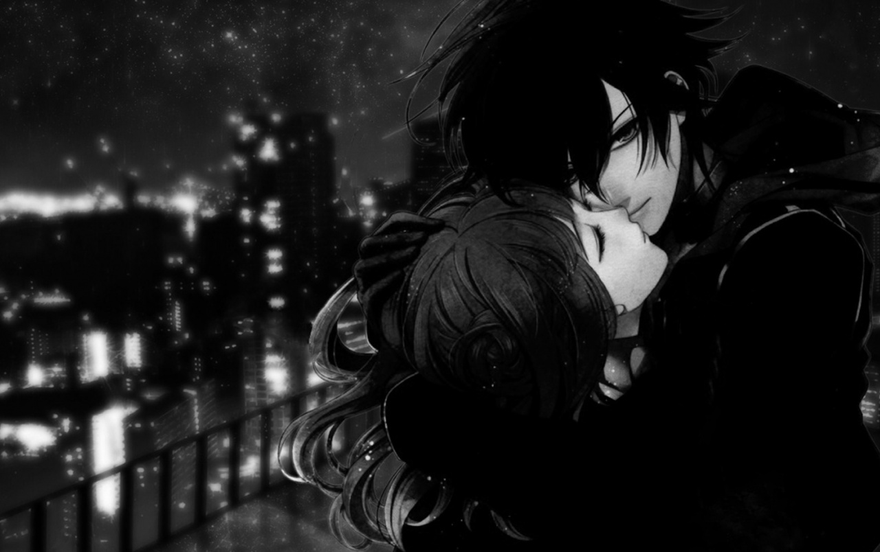 couple wallpaper,black,photograph,black and white,monochrome,black hair