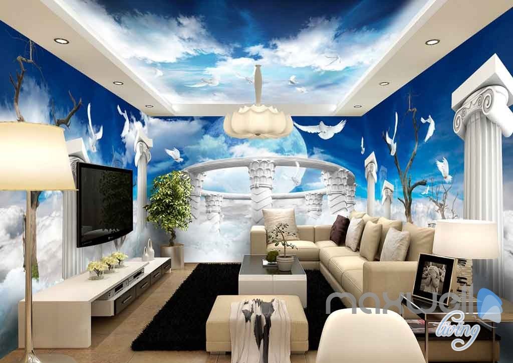 3d wallpaper for walls,ceiling,interior design,room,property,living room