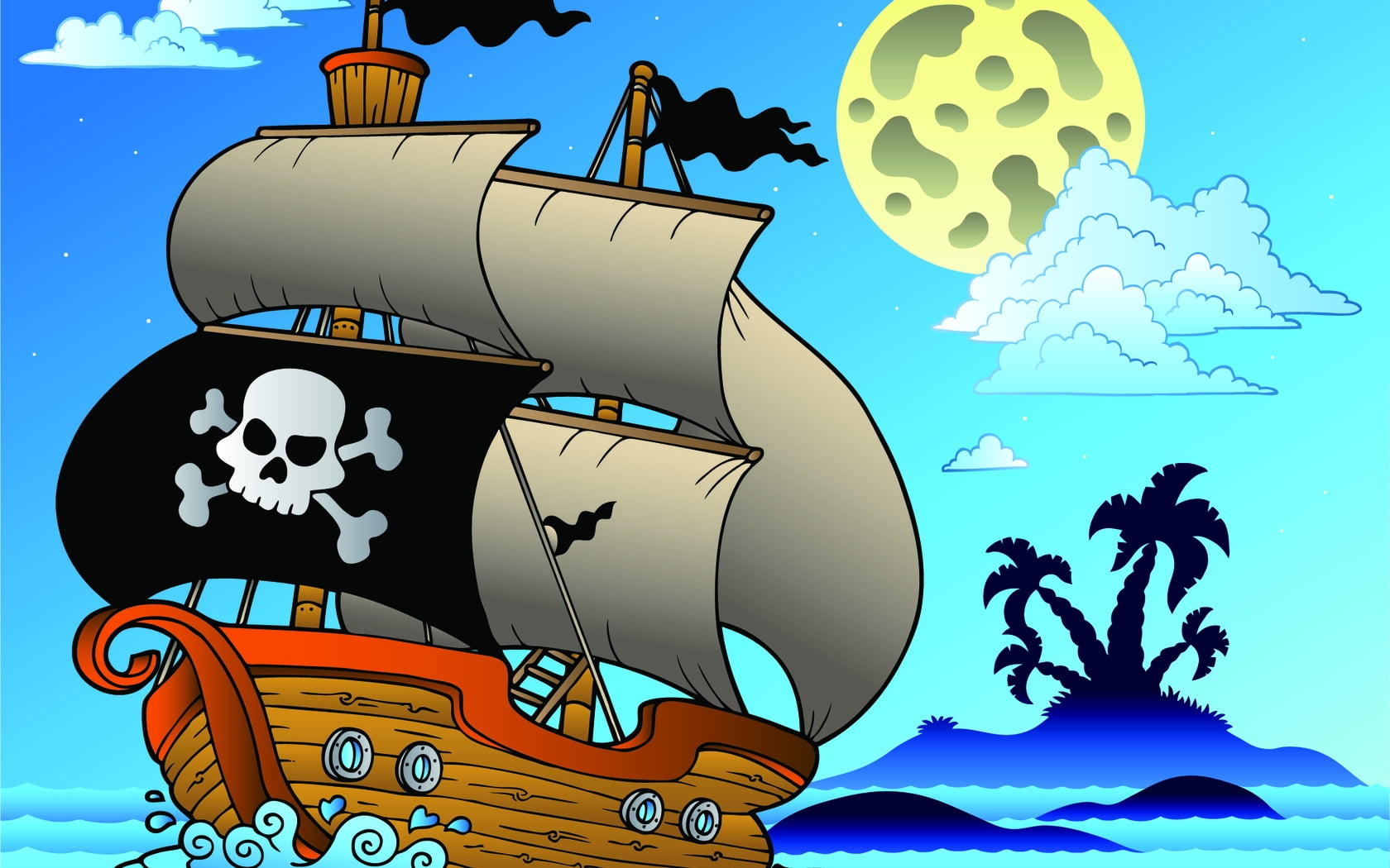 cartoon wallpapers hd,cartoon,animated cartoon,ship,vehicle,illustration