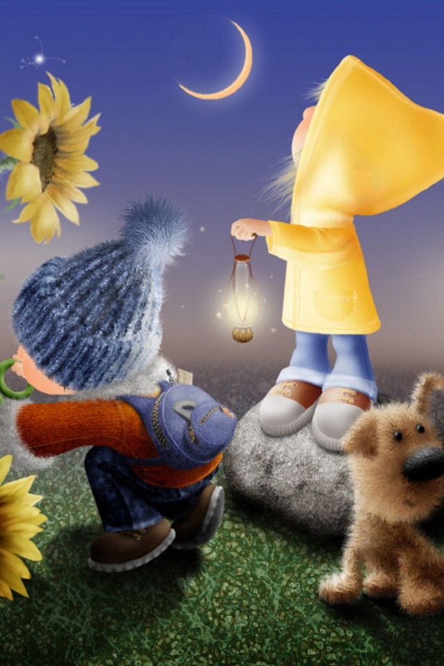 Cute Wallpapers Hd Animation Grass Canidae 44571 Wallpaperuse