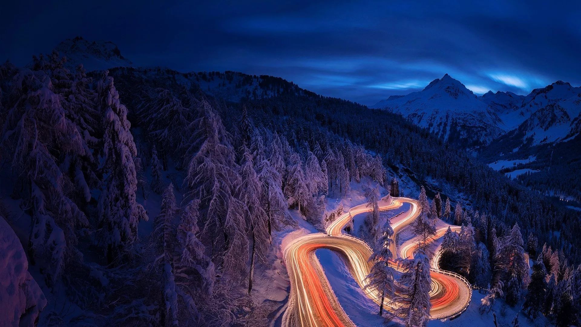 fröhliche tapete,himmel,berg,landschaft,nacht,gebirge