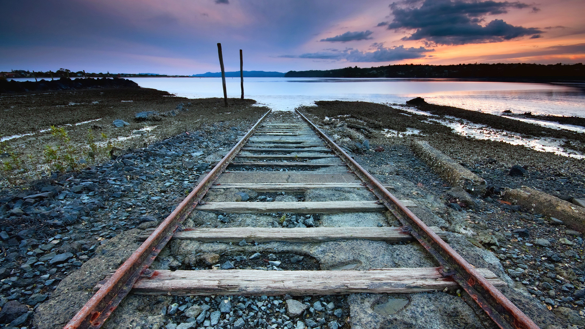 background wallpaper hd,track,sky,transport,horizon,sea