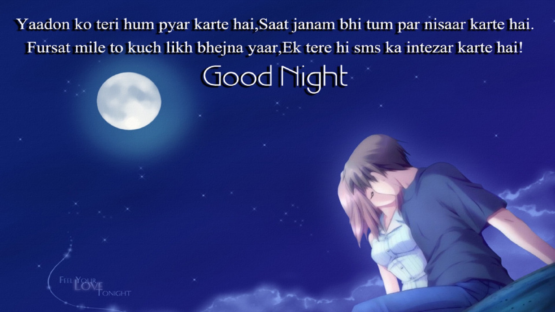 good night wallpaper hd,sky,moonlight,text,atmosphere,moon