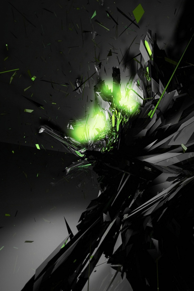 wallpaper for mobile android,green,graphic design,fictional character,darkness,graphics