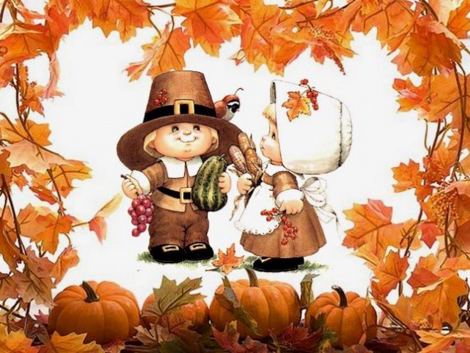 fond d'écran de thanksgiving,des bonbons ou un sort,dessin animé,dessin animé,l'automne,arbre