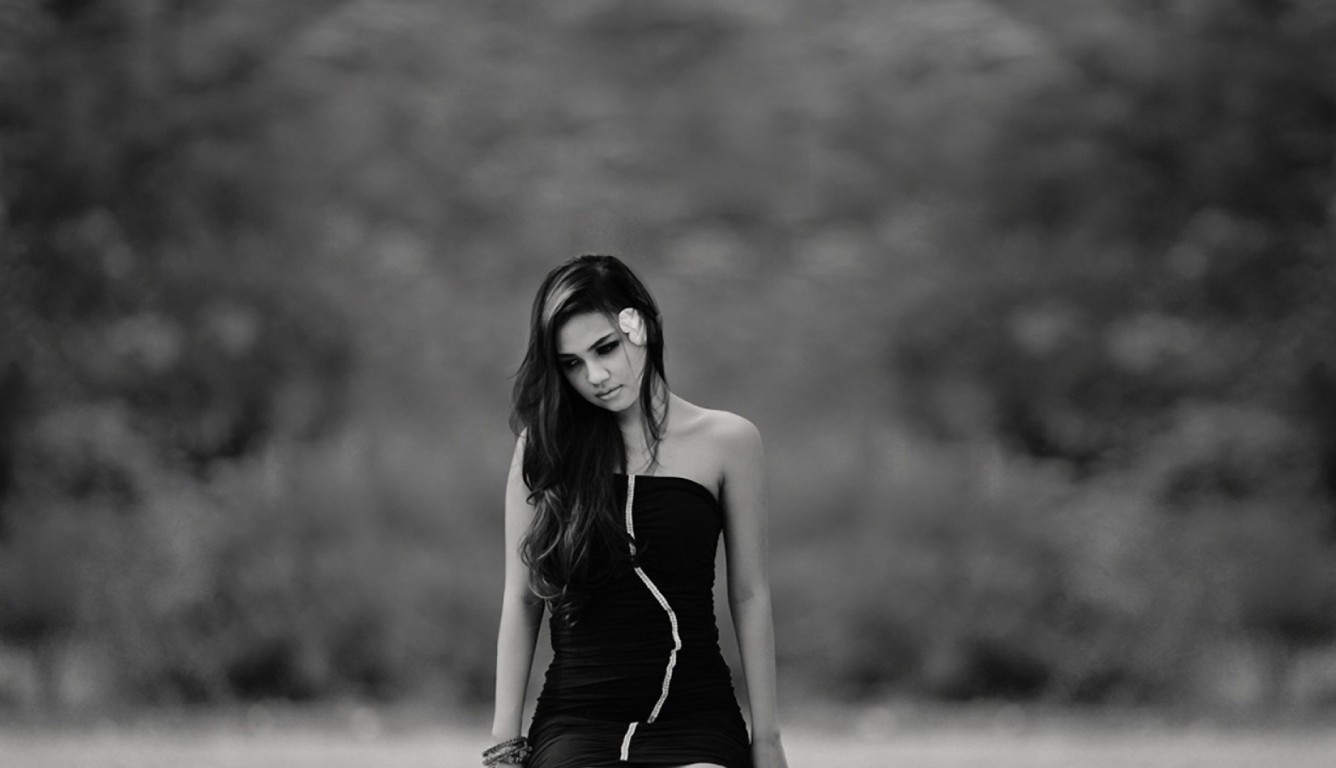 sad girl wallpaper,black,photograph,white,black and white,beauty