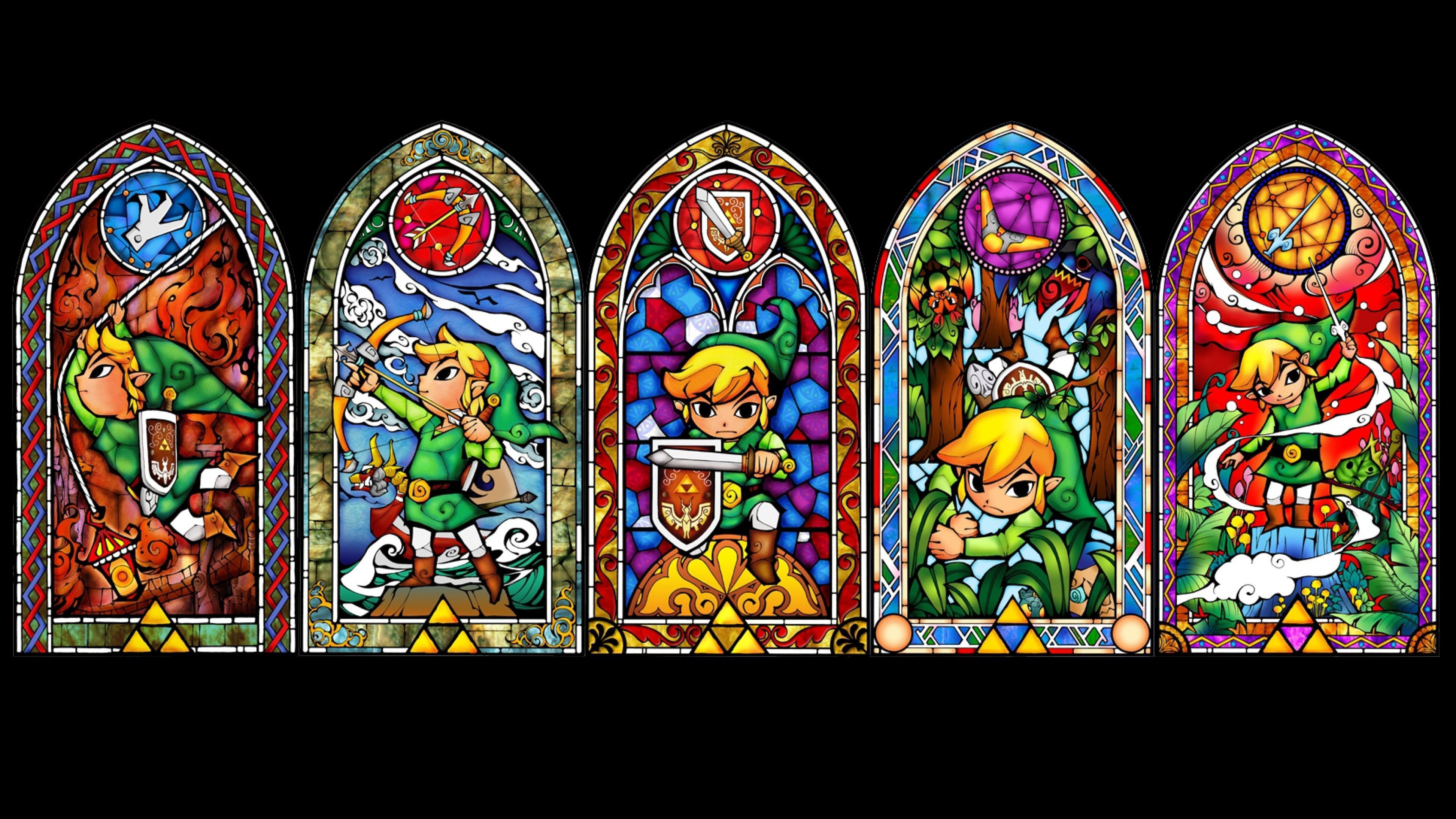 fondo de pantalla de zelda,vitral,vaso,ventana,arquitectura,arte