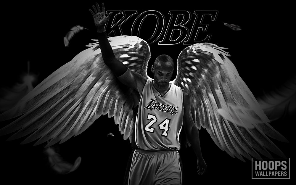 basketball wallpapers,angel,wing,black and white,font,darkness