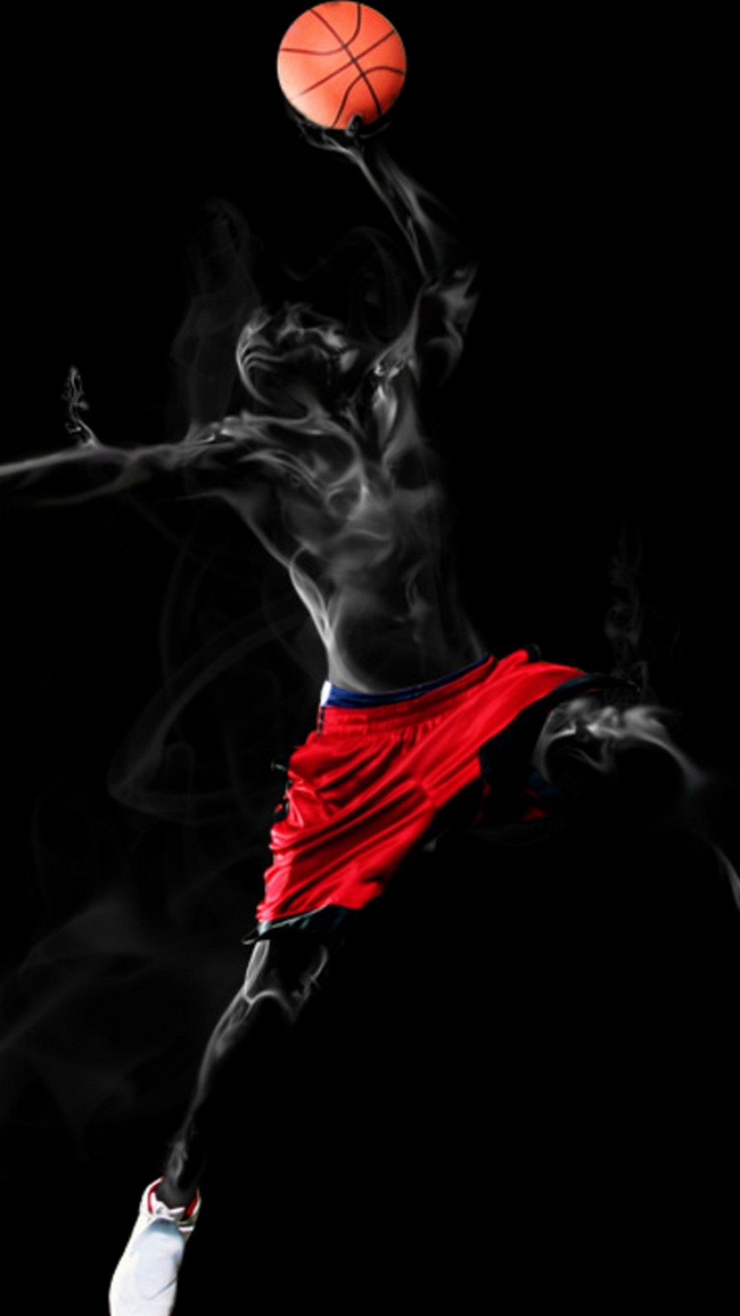 バスケットボールの壁紙,赤,闇,写真撮影,煙
