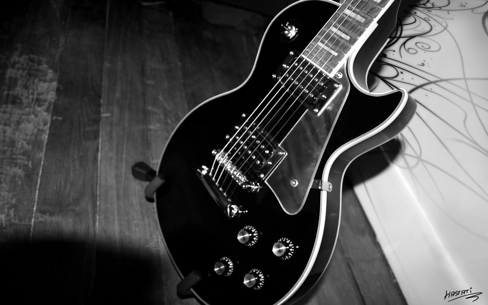 ギターの壁紙 ギター 楽器 撥弦楽器 エレキギター 黒 490 Wallpaperuse