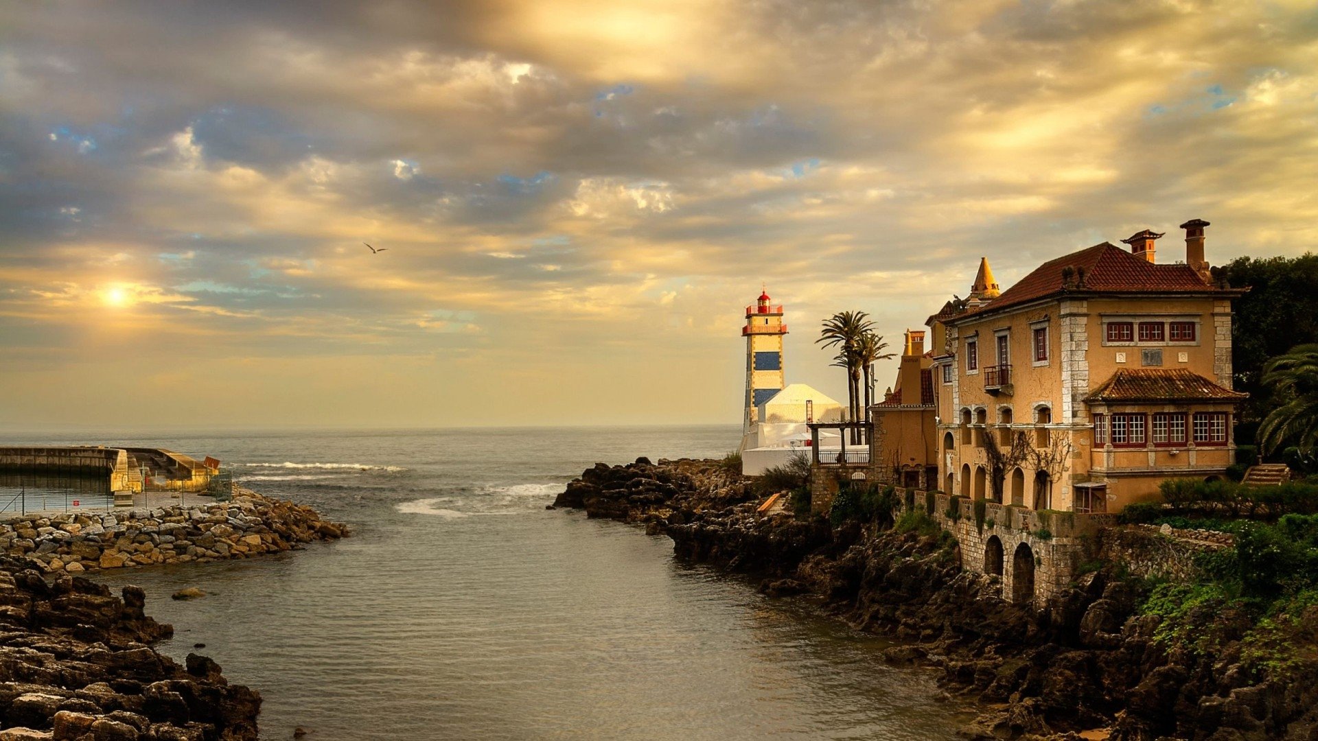 tapete portugal,himmel,küste,meer,wolke,natürliche landschaft