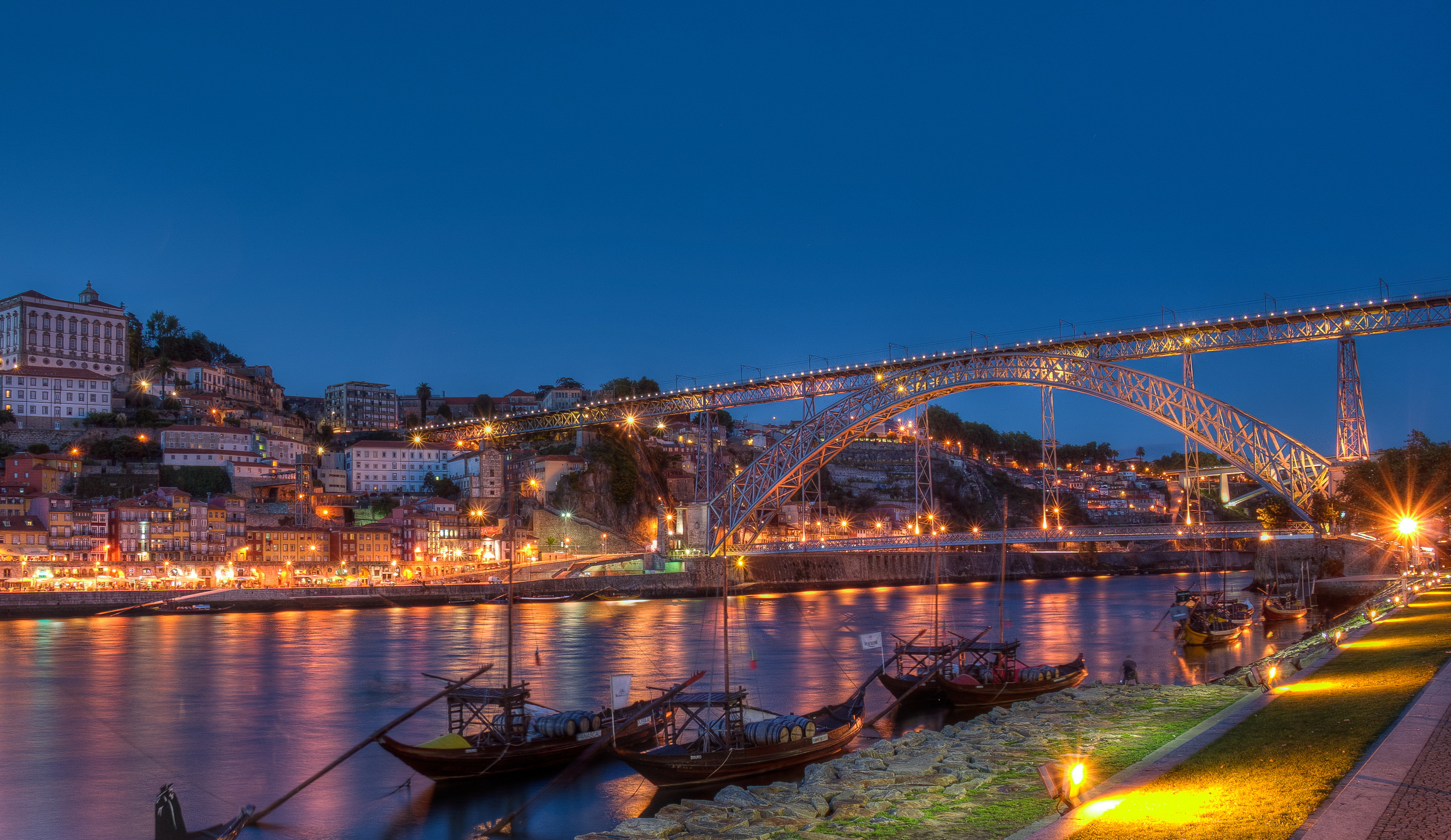 wallpaper portugal,bridge,sky,night,landmark,metropolitan area