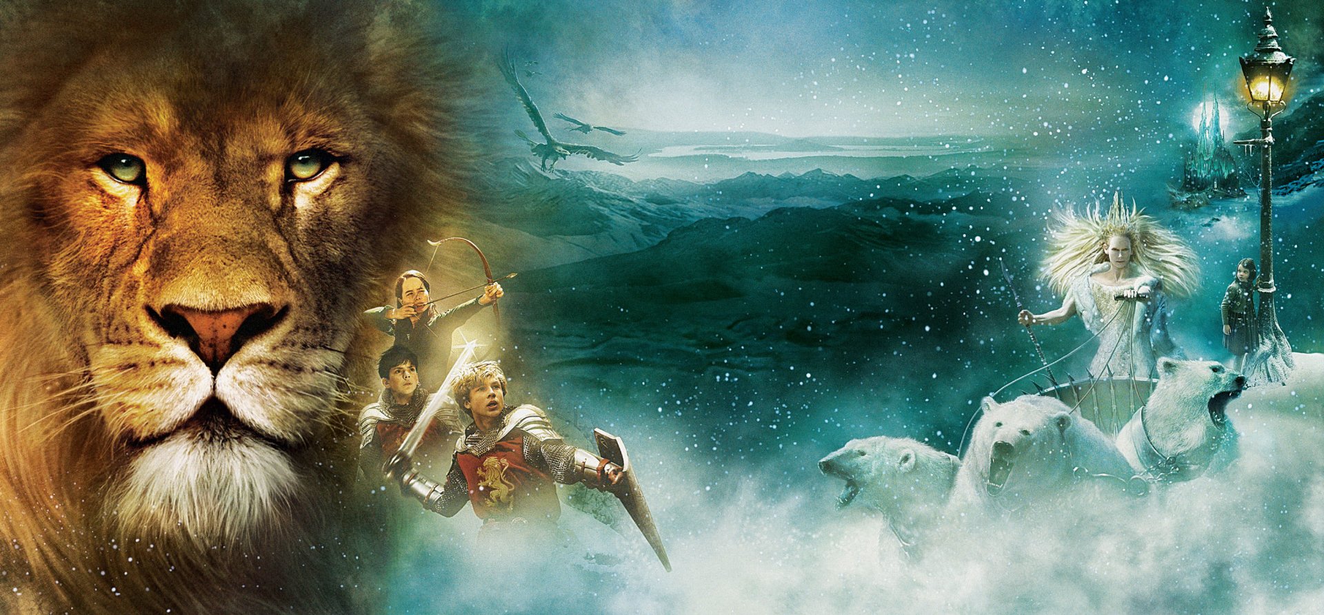 fond d'écran narnia,lion,félidés,mythologie,oeuvre de cg,gros chats