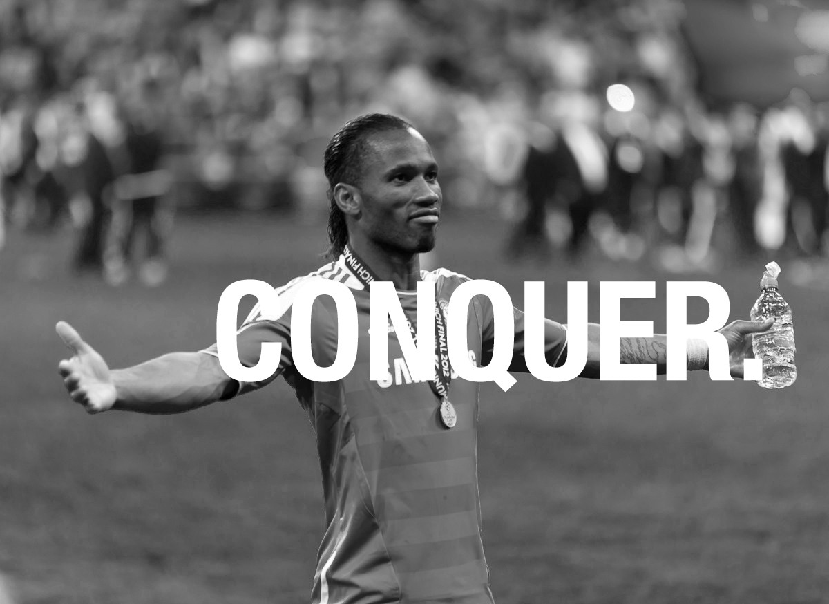 arnold conquer wallpaper,fotografia,bianco e nero,fotografia in bianco e nero,font,monocromatico