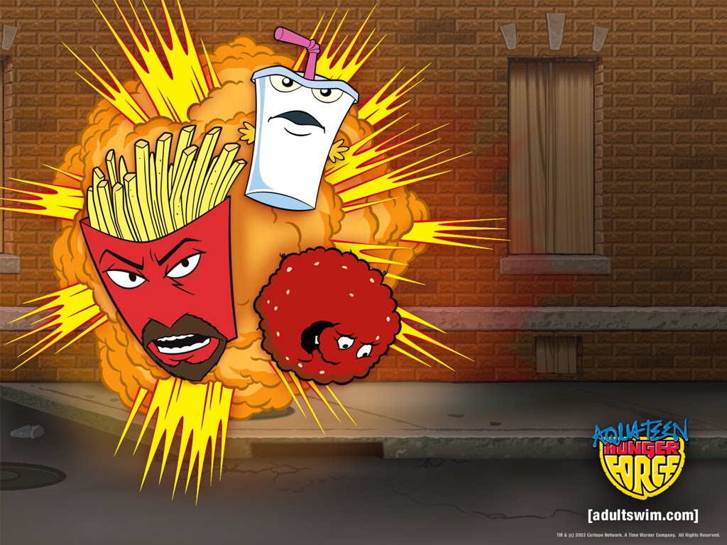 fond d'écran aqua teen hunger force,dessin animé,personnage fictif,fiction,illustration,dessin animé