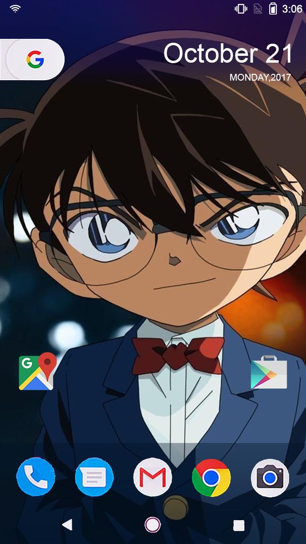 detective conan wallpaper per android,cartone animato,anime,immagine dello schermo,freddo,tecnologia