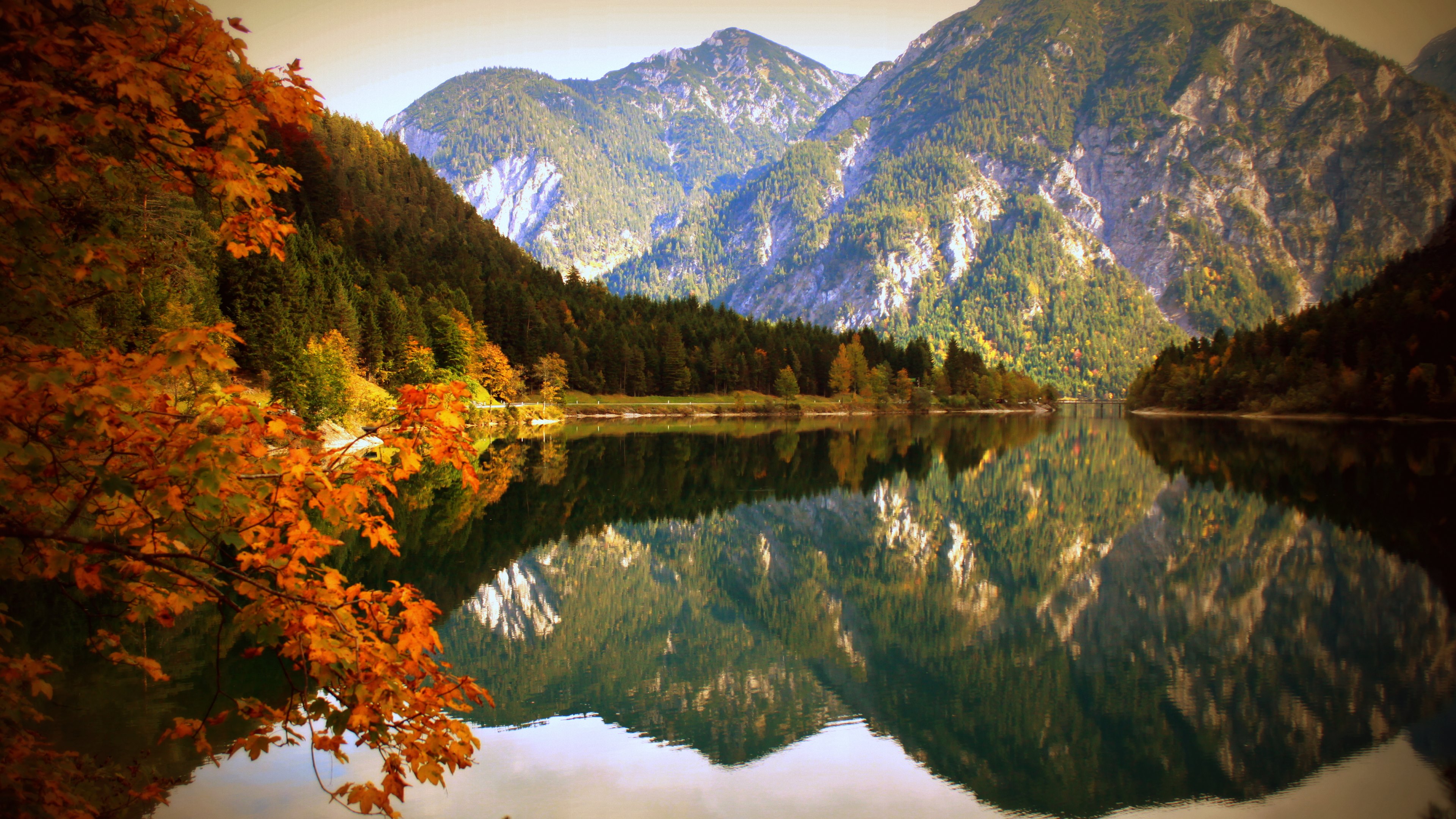 fondos de pantalla hd 3840x2160,reflexión,naturaleza,paisaje natural,montaña,tarn