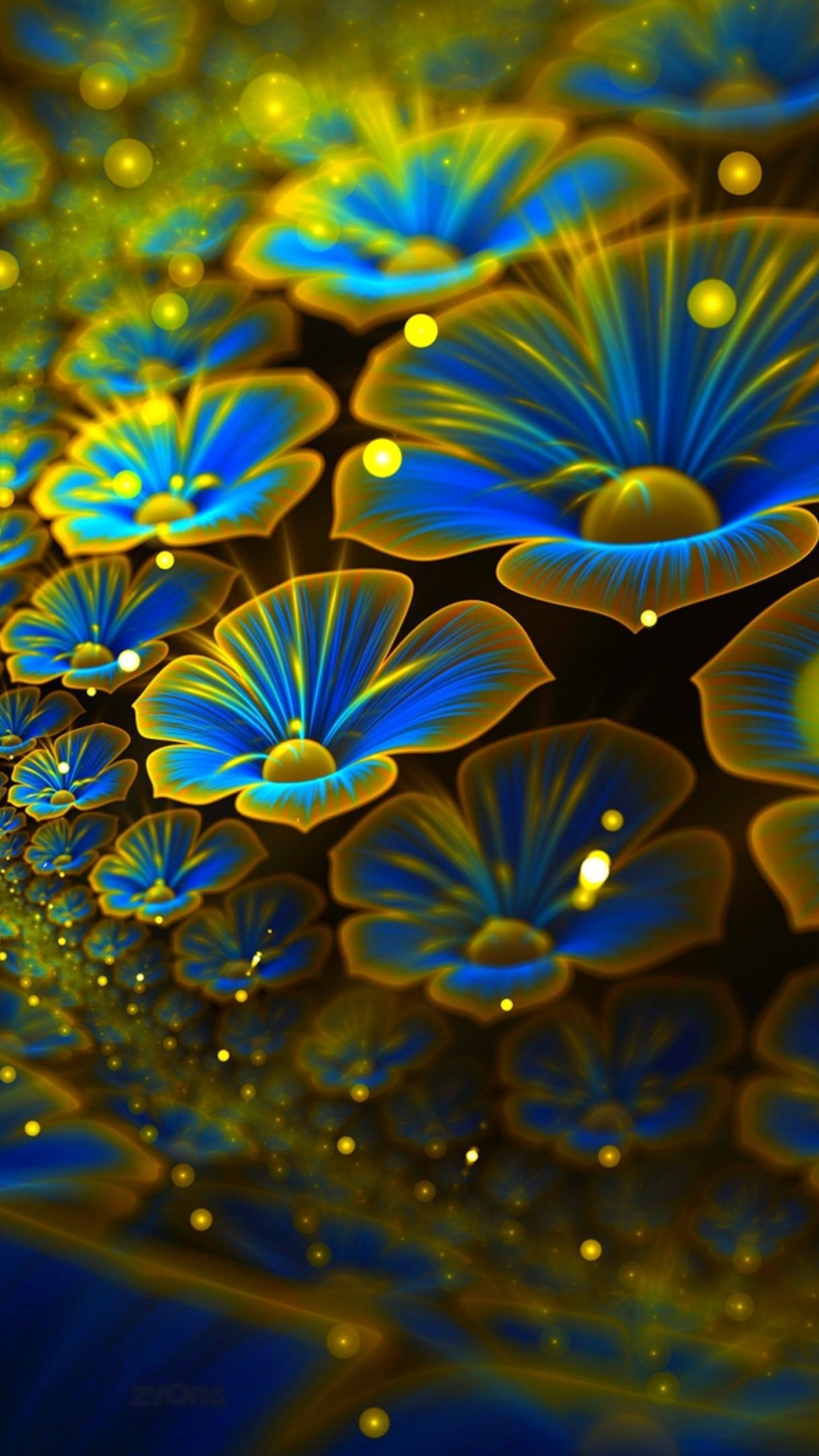 3d wallpaper 4k 4k,blu,acqua,modello,avvicinamento,petalo