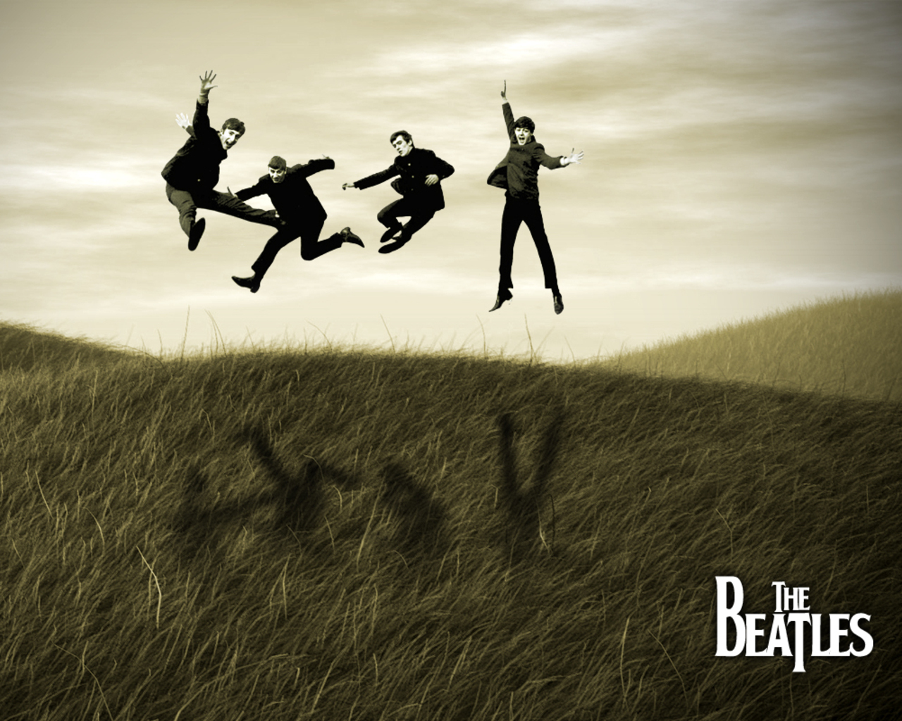 the beatles hd wallpaper,friendship,happy,font,photography,jumping