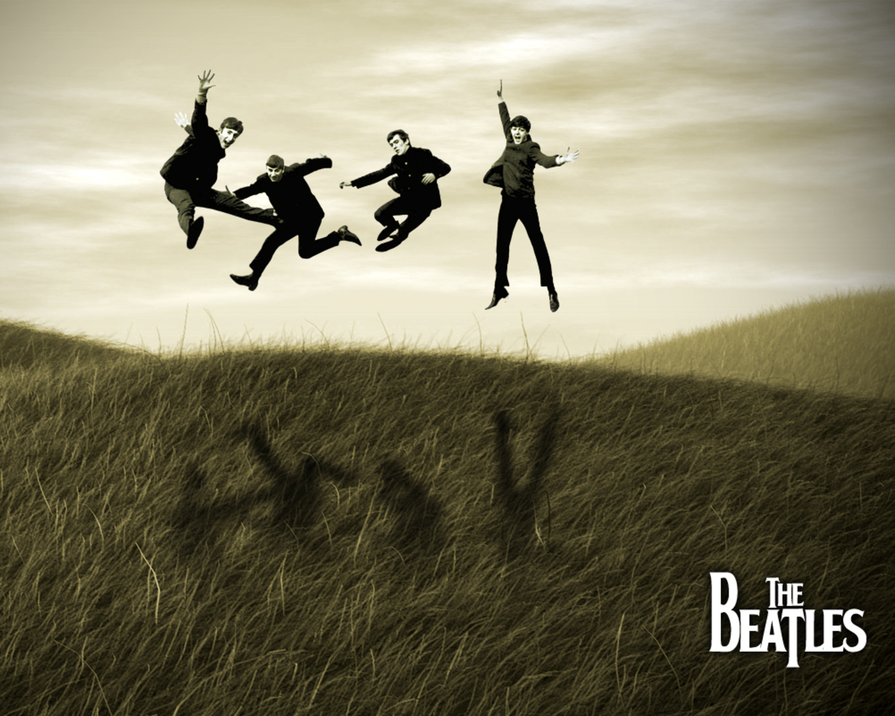 die beatles hd wallpaper,freundschaft,glücklich,schriftart,fotografie,springen