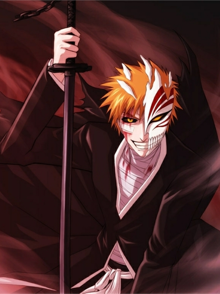 bleach phone wallpaper,cartoon,anime,cg artwork,fictional character,illustration