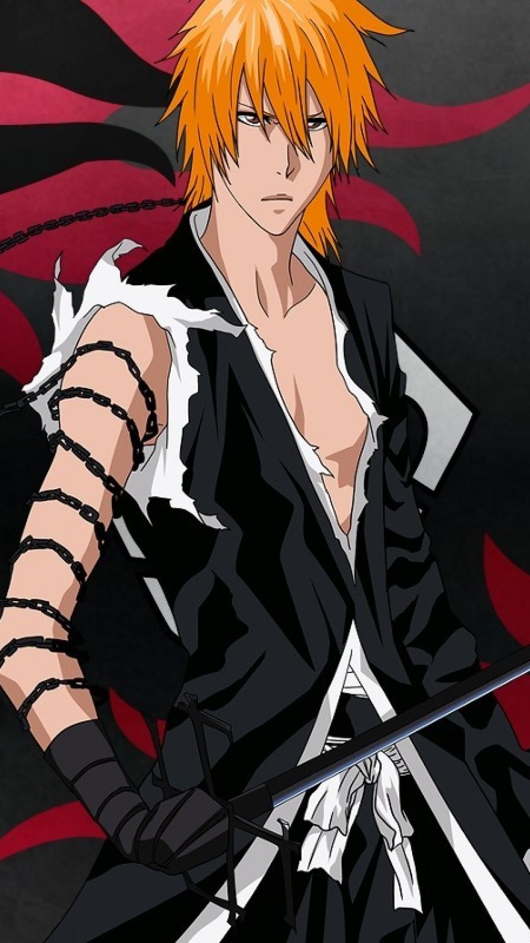 bleach phone wallpaper,cartoon,anime,fictional character,cg artwork,illustration