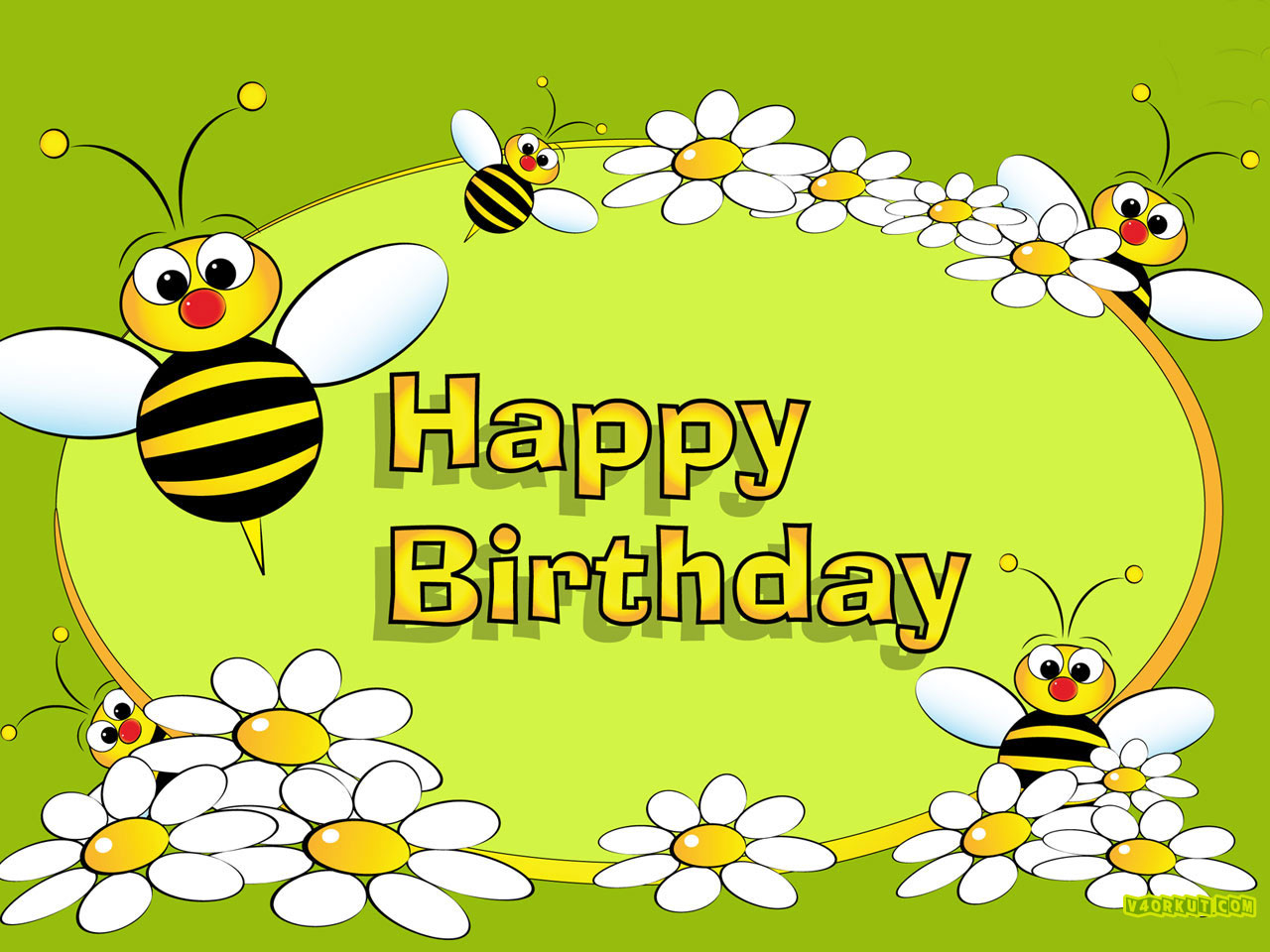 かわいい誕生日の壁紙,蜂,ミツバチ,昆虫,膜の翼のある昆虫,黄