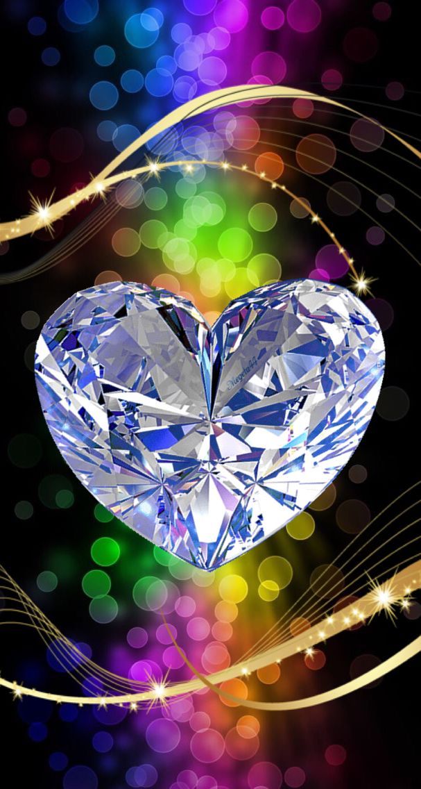 Pic. #Wallpaper #Diamond #Heart, 80618B – Hearts Wallpapers