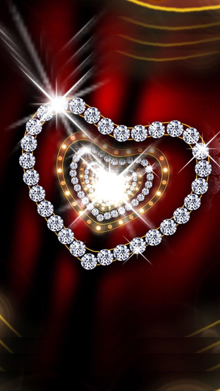 다이아몬드 하트 벽지,심장,사랑,조명,다이아몬드,심장