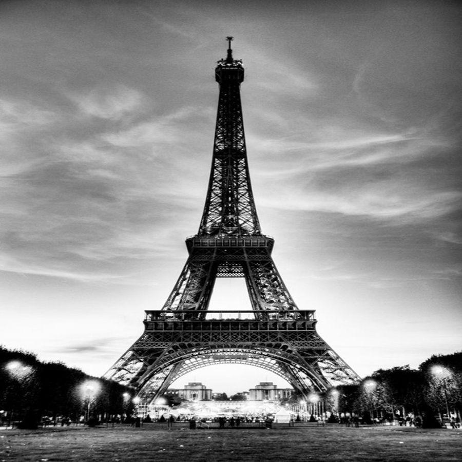 papier peint tour eiffel noir et blanc,la tour,blanc,noir,noir et blanc,ciel