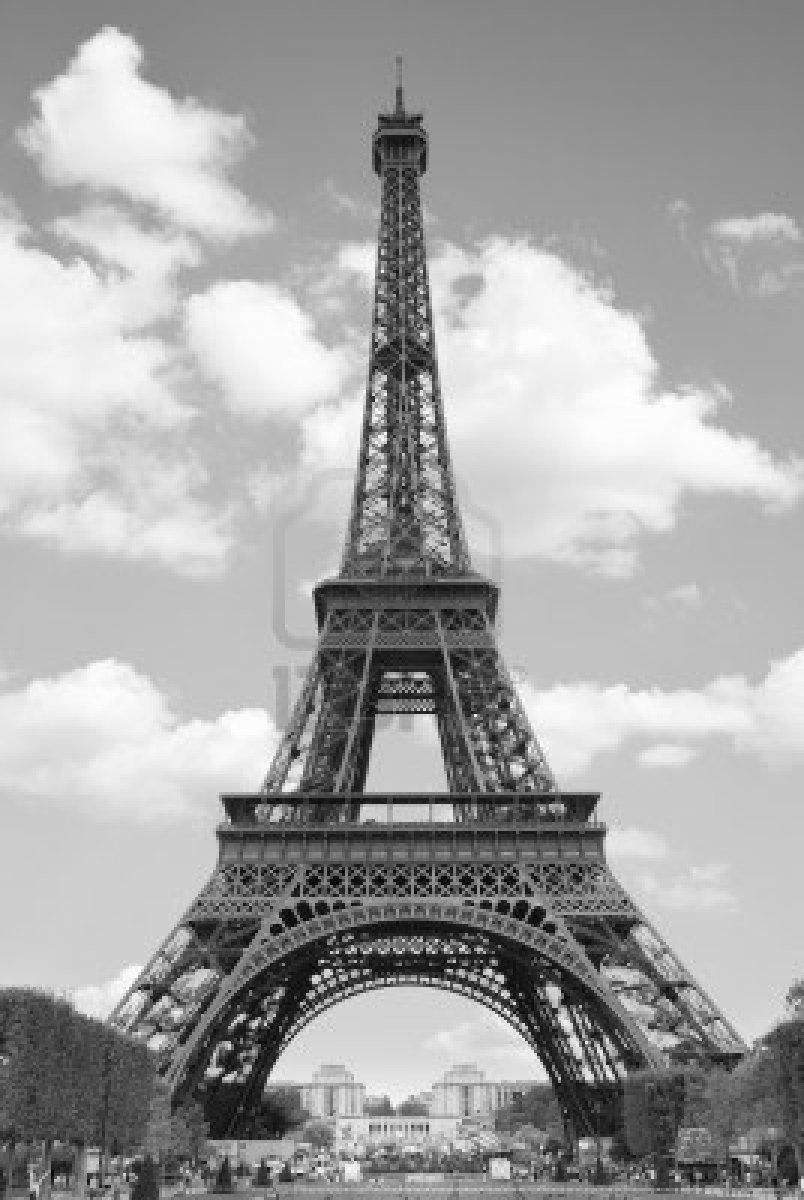 papier peint tour eiffel noir et blanc,la tour,noir et blanc,photographie monochrome,architecture,monument