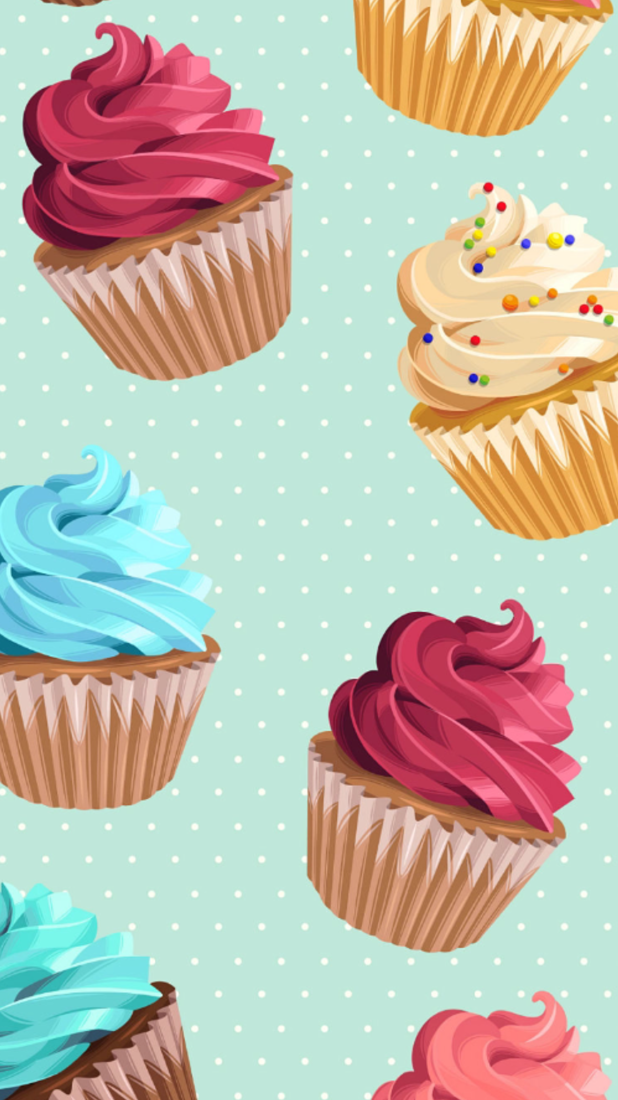 cute cupcake wallpaper,cupcake,buttercream,icing,cake decorating,baking cup