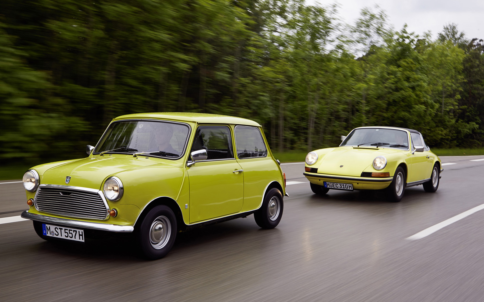 classic mini wallpaper,land vehicle,vehicle,car,classic car,yellow