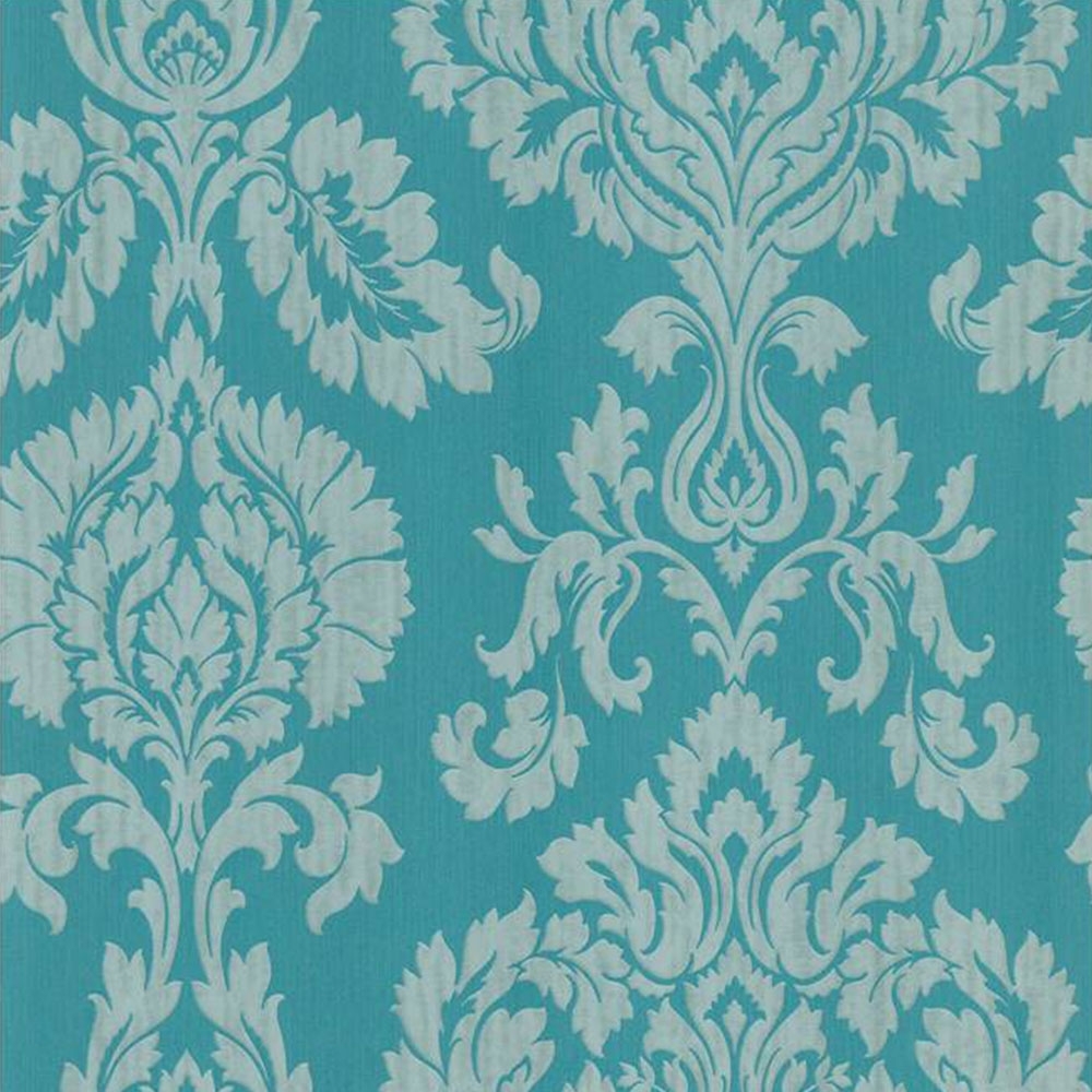 teal damask wallpaper,green,aqua,blue,pattern,turquoise