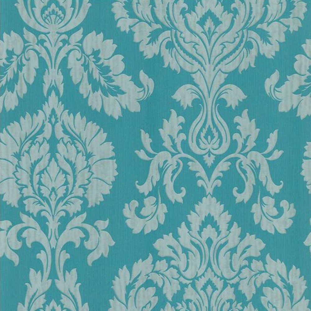 Teal Damask WallpaperUse