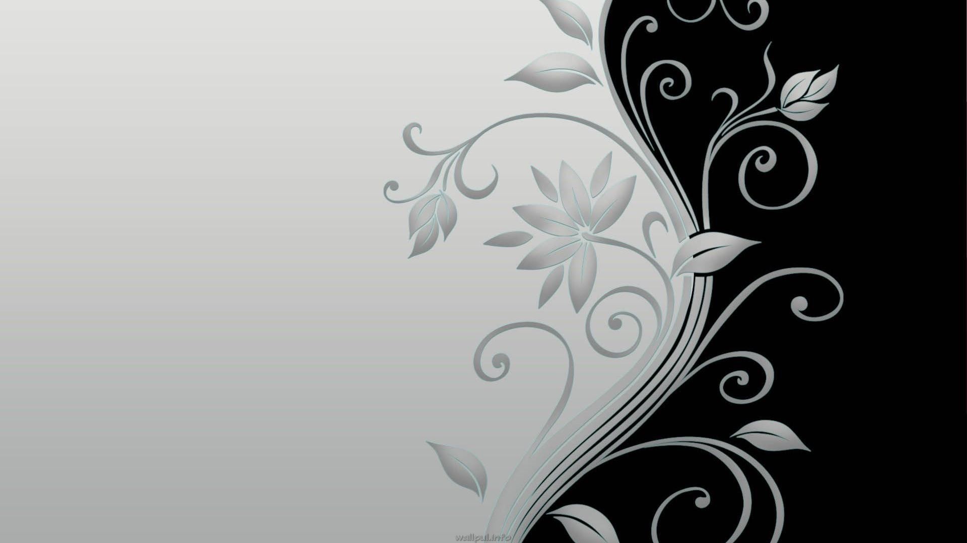 白い背景の壁紙のhd 1080p,花柄,オーナメント,黒と白,パターン,壁紙