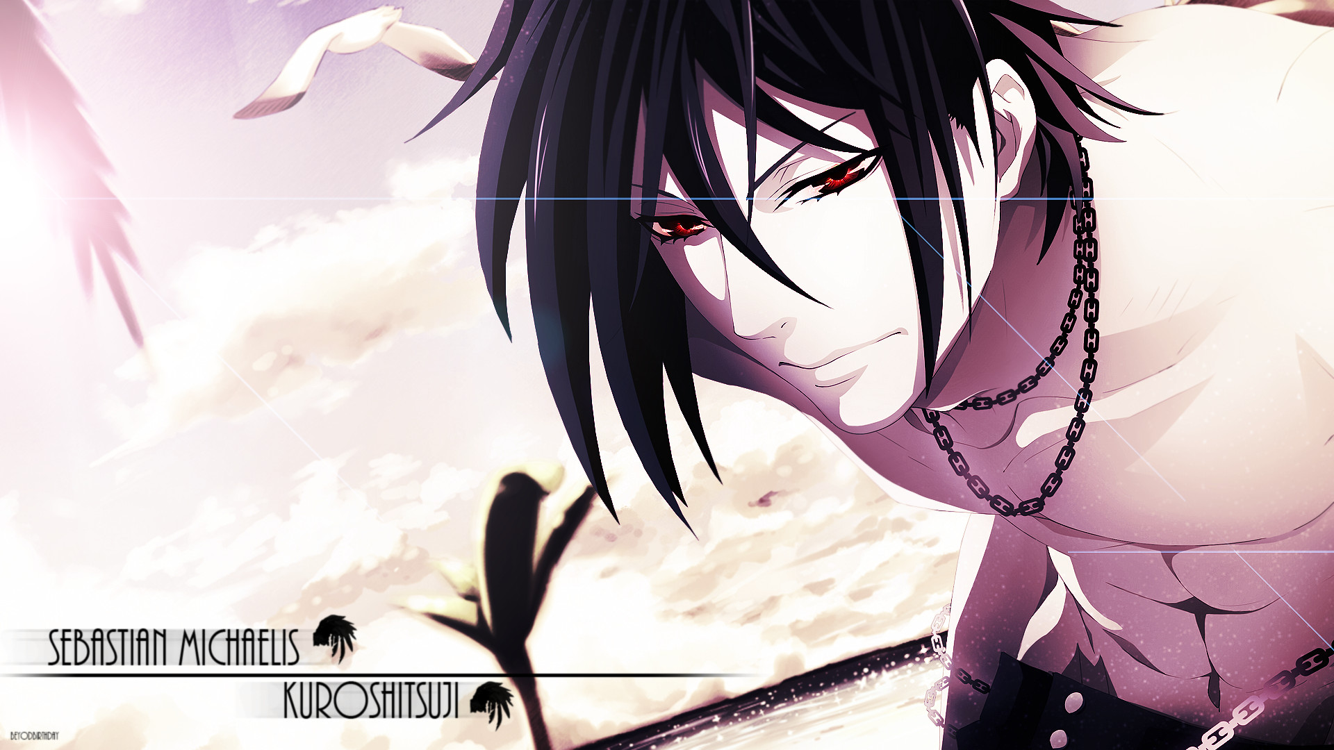 sebastian wallpaper,hair,cartoon,anime,black hair,cg artwork