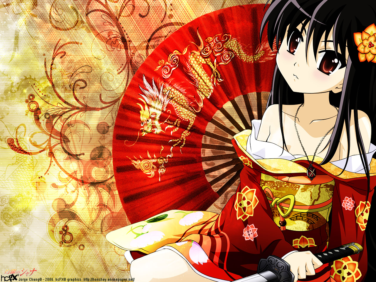 shakugan keine shana tapete,karikatur,anime,kimono,cg kunstwerk,kostüm