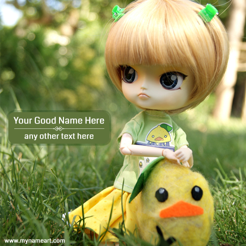 love wallpaper with name editing,doll,toy,yellow,grass,blond