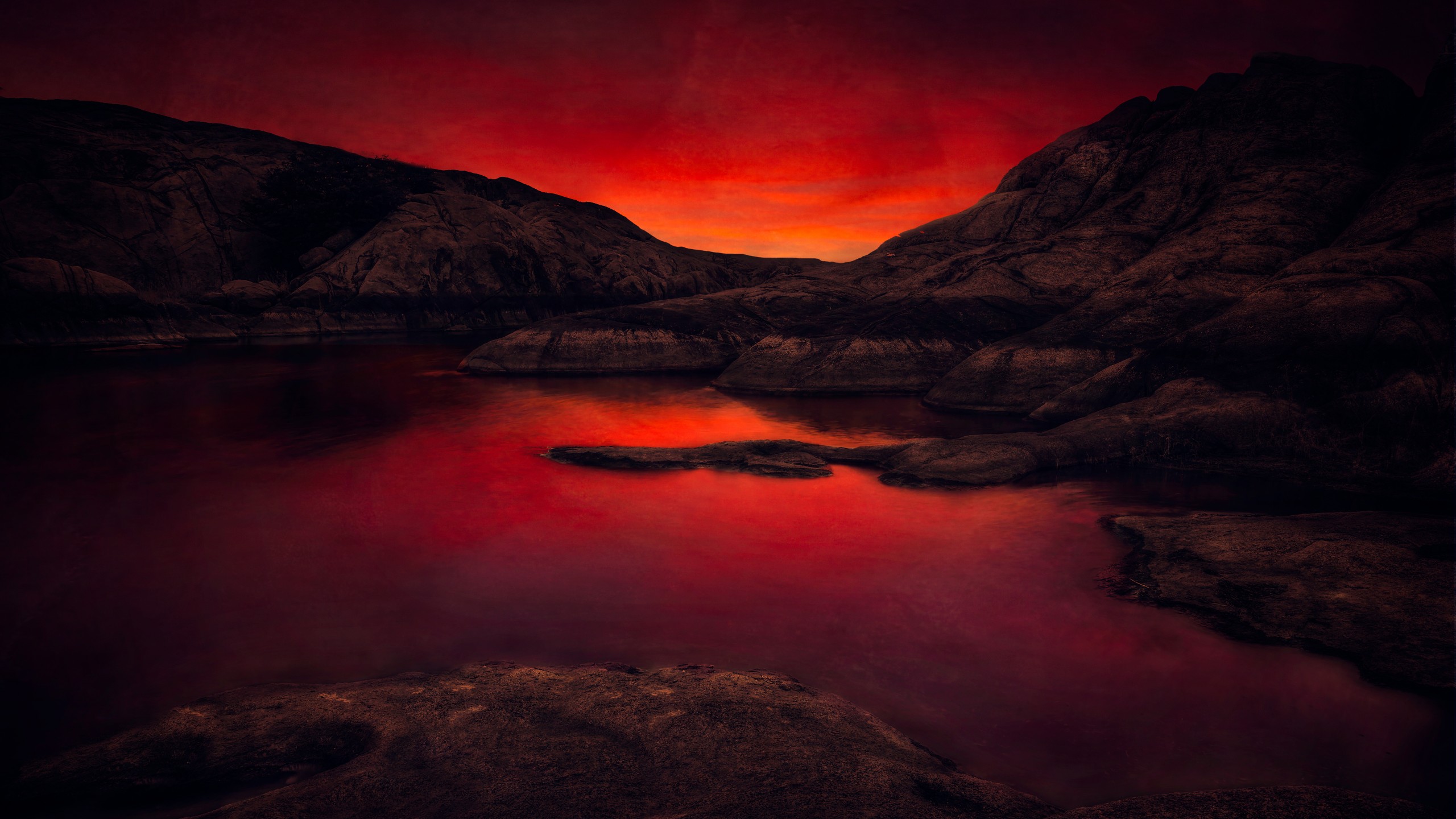 5k ultra hd wallpapers,sky,nature,red,natural landscape,reflection