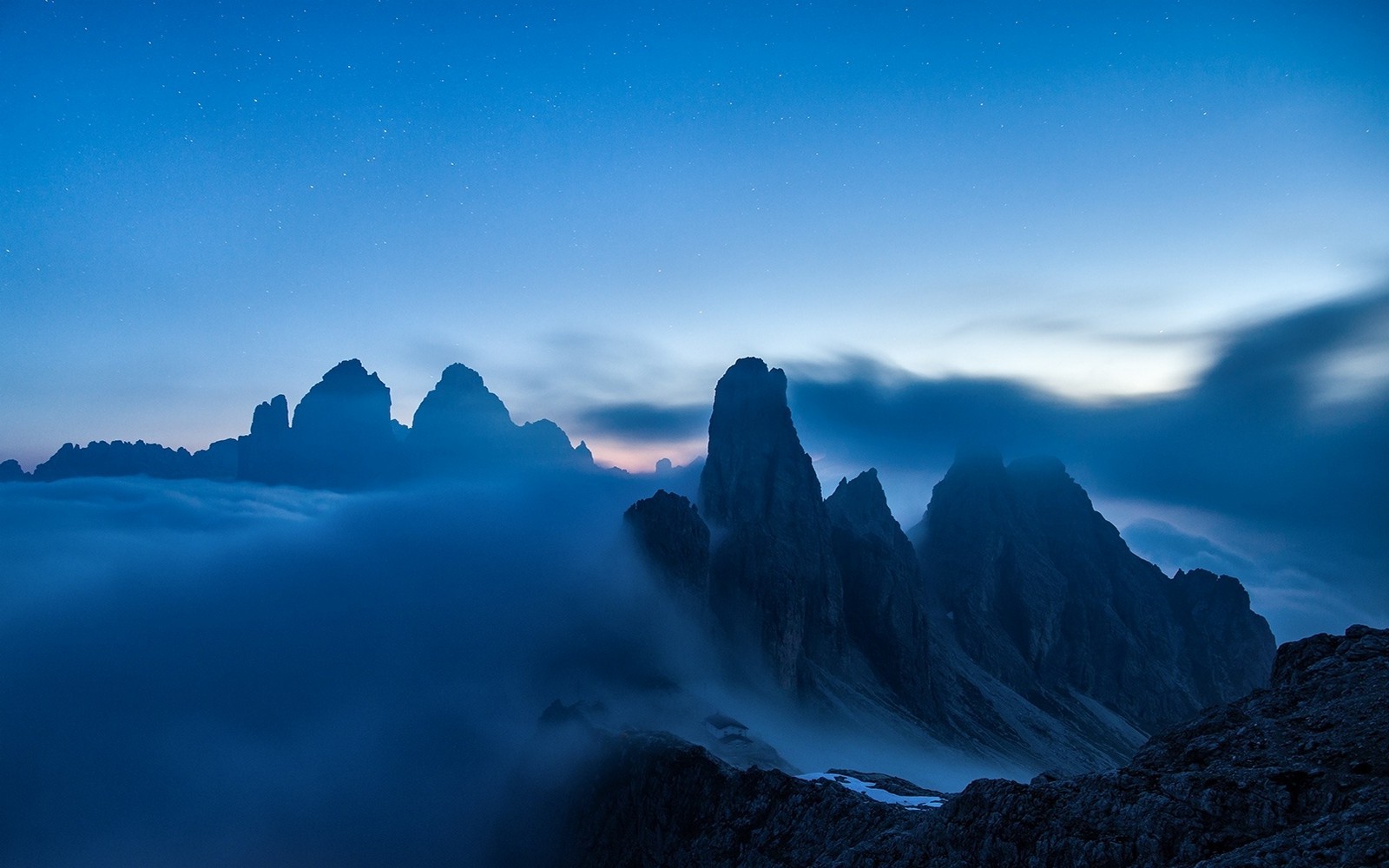 blaue bergtapete,himmel,natur,berg,blau,gebirge