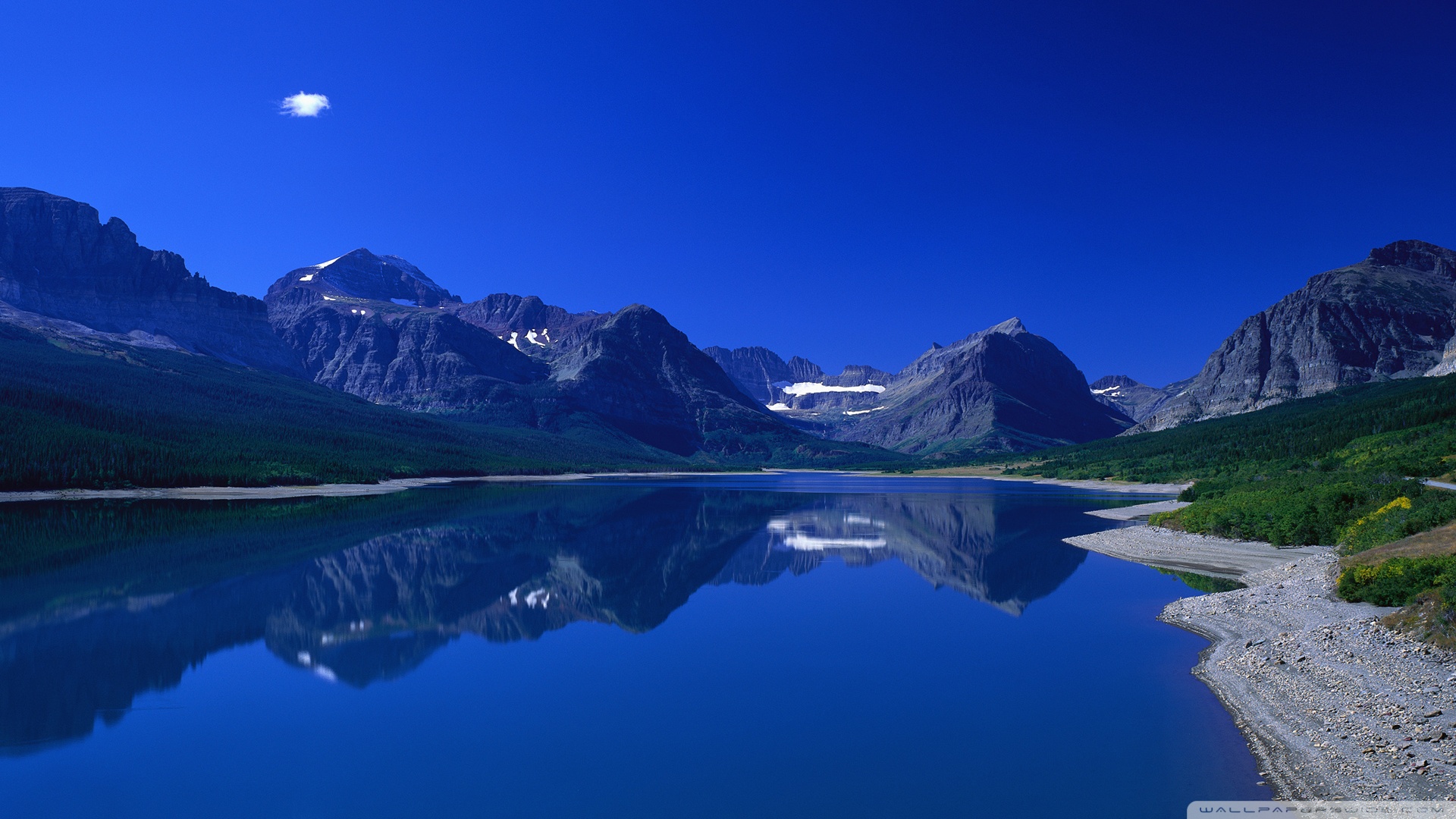 blue mountain wallpaper,mountainous landforms,mountain,reflection,nature,body of water