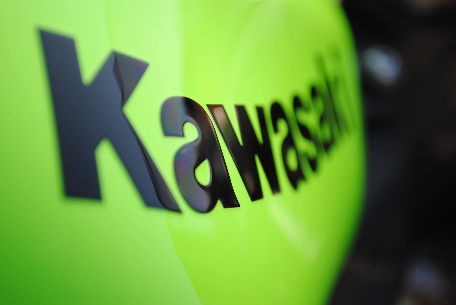 kawasaki logo wallpaper,green,yellow,logo,font,graphics