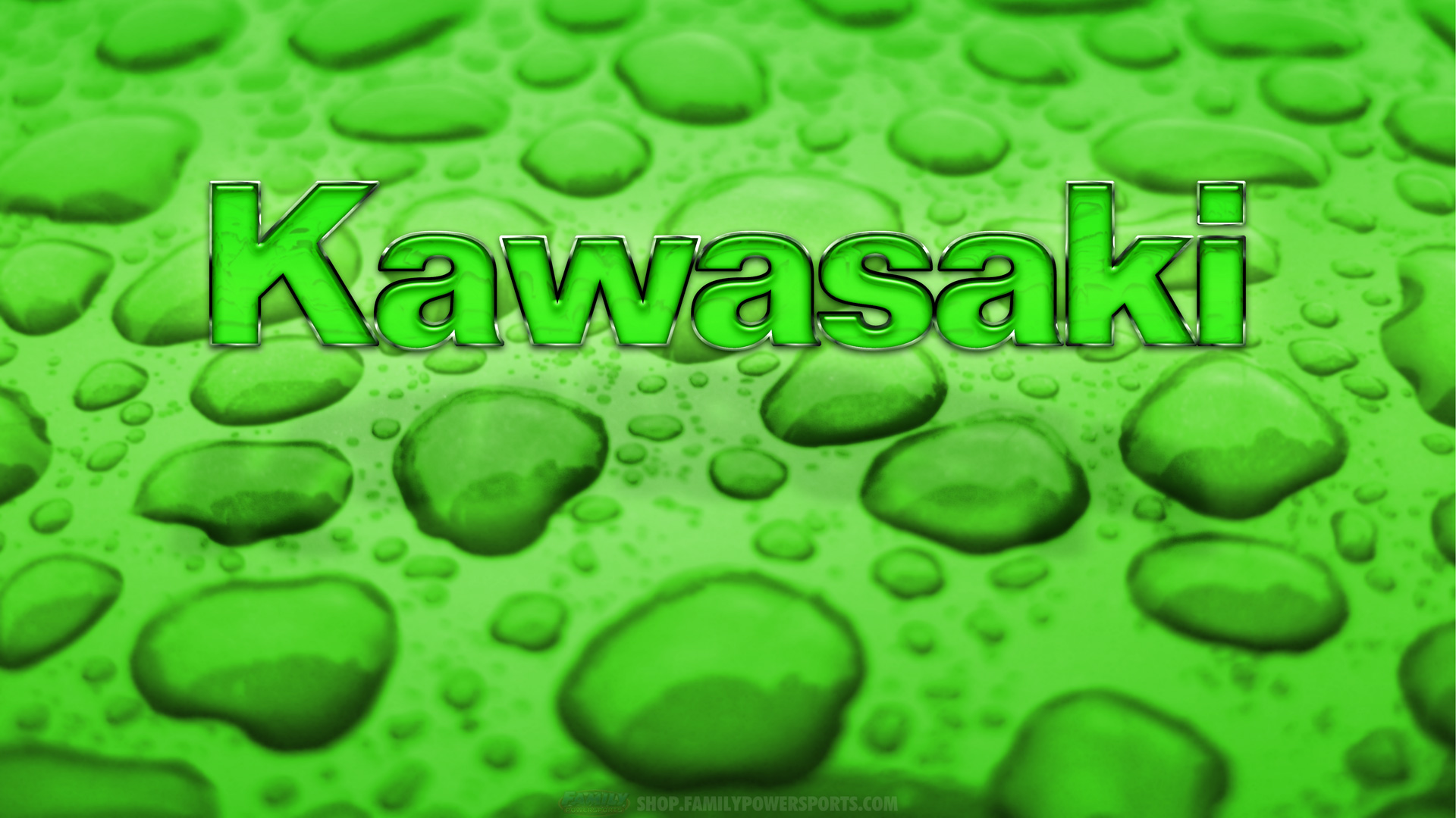 kawasaki logo wallpaper,grün,schriftart