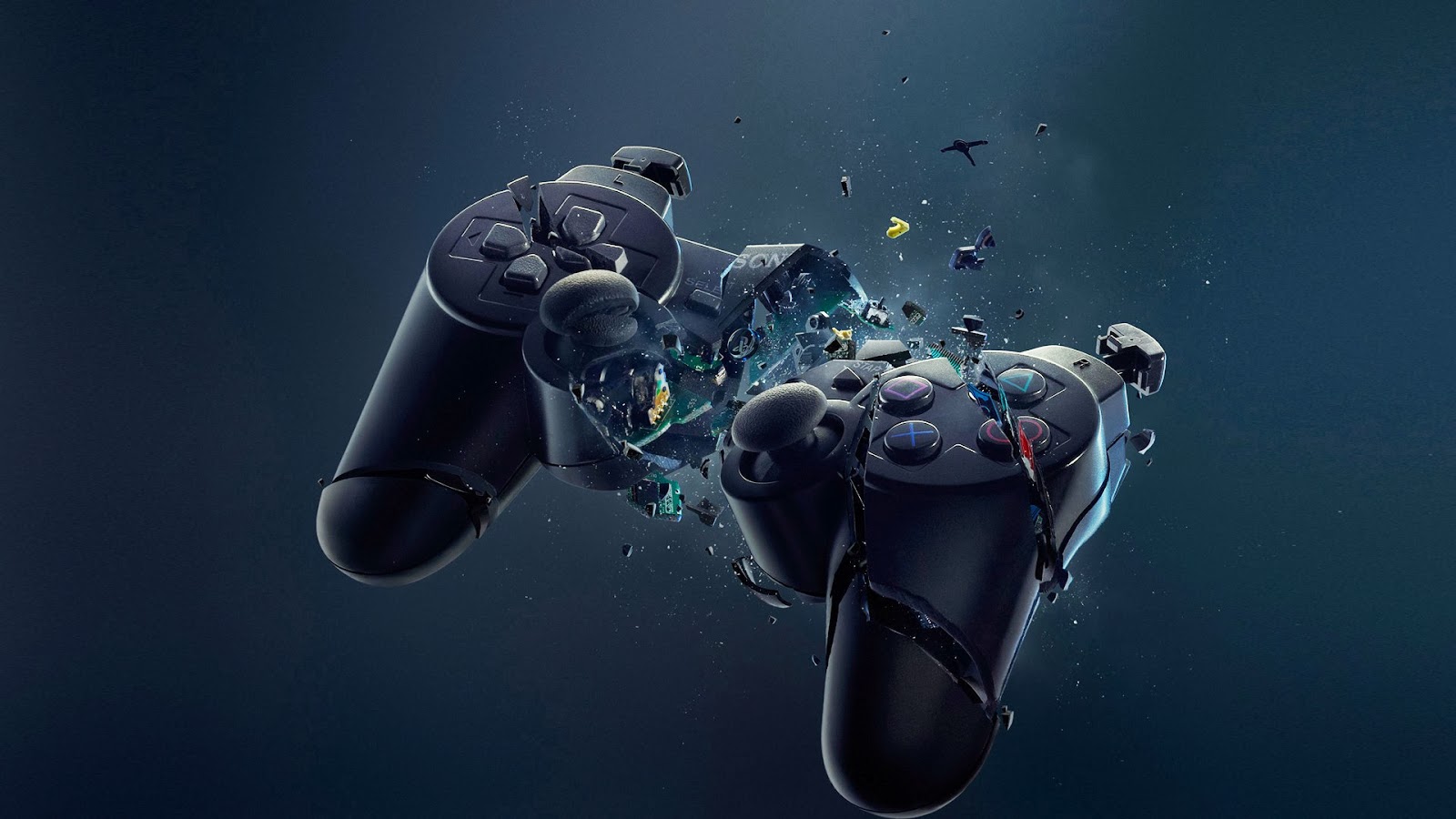 cool ps4 wallpapers,game controller,technology,underwater,organism,animation